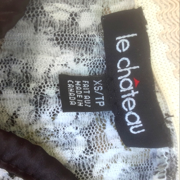 Size Xs le chateau lace floral faux corset - Picture 12 of 15